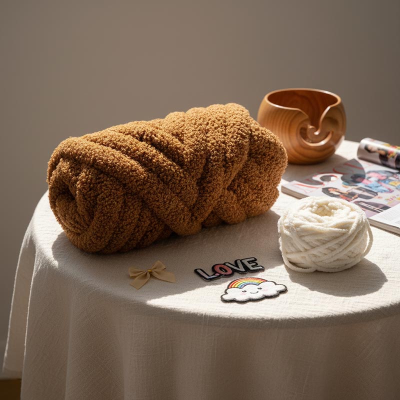 3 cm dik teddyfleece chenillegaren